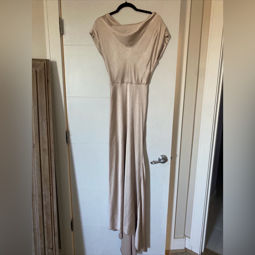 Elegant Beige Maxi Dress
